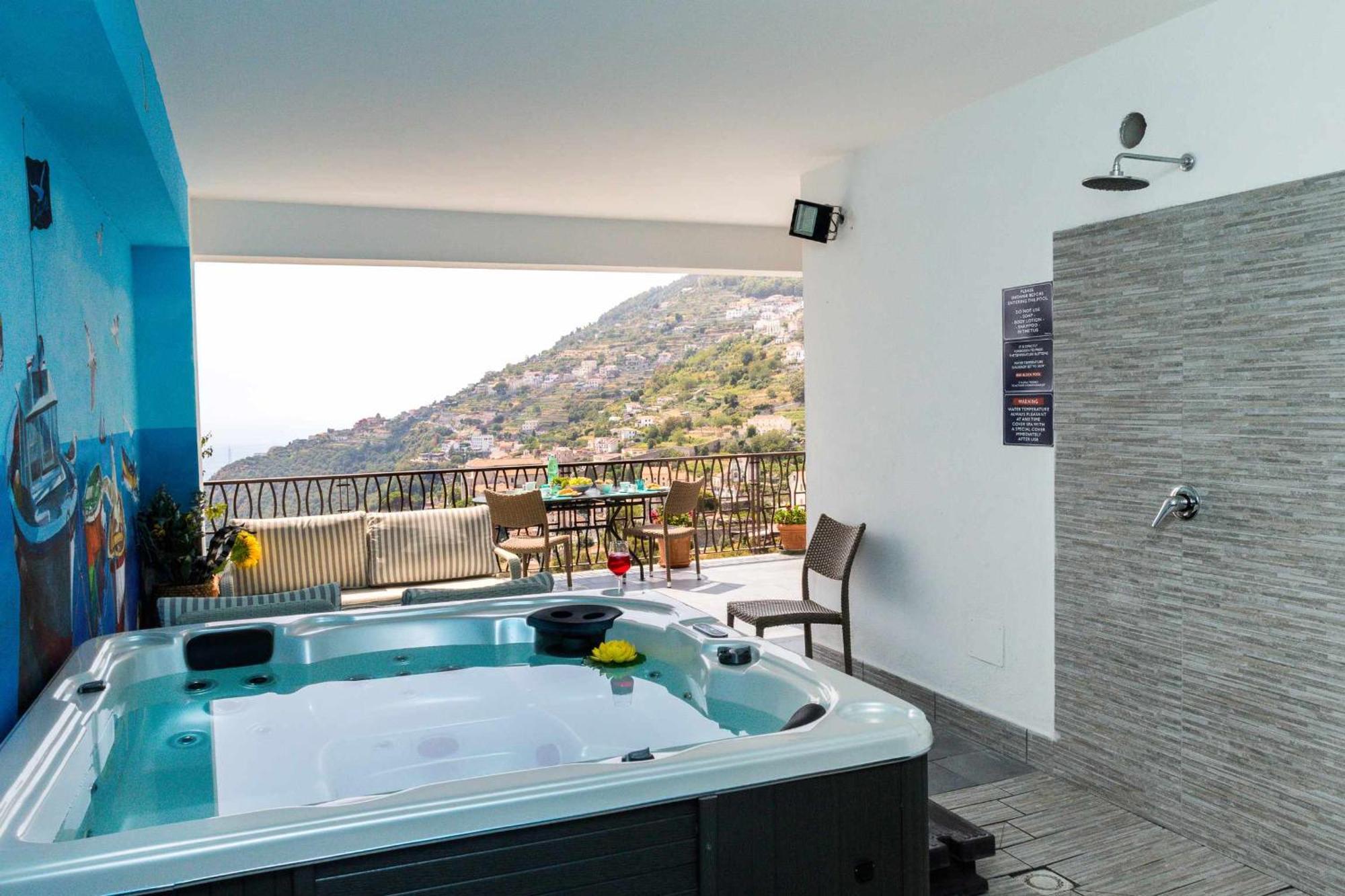 Colpo Dali Amazing View In Ravello Villa Exterior foto